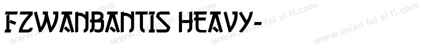 FZWanBanTiS Heavy字体转换